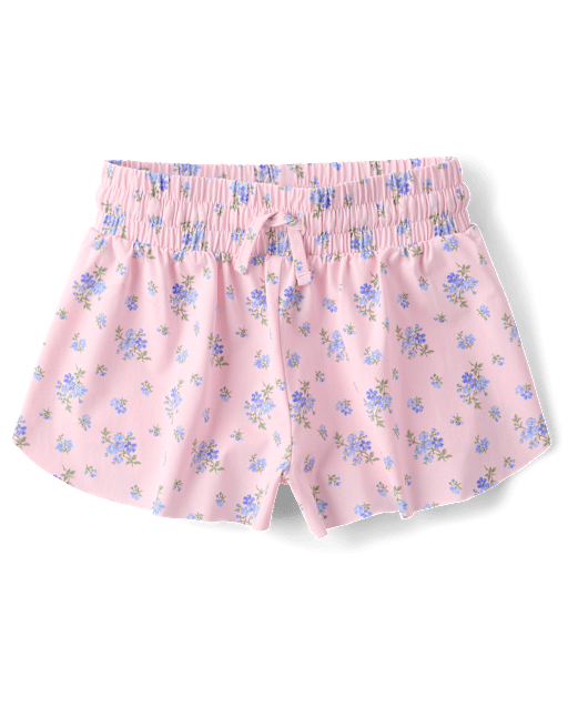 Girls Quick Dry Floral Flowy Shorts