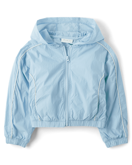 Girls Contrast Windbreaker Jacket