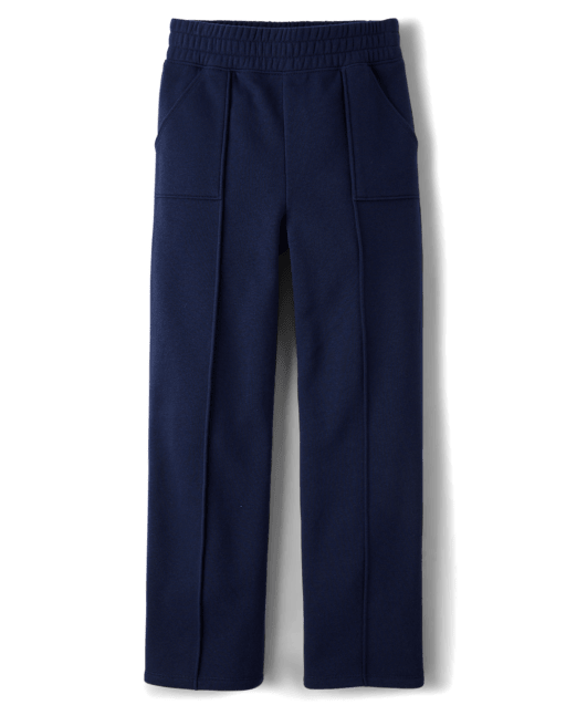 Girls Premium Fleece Wide Leg Lounge Pants