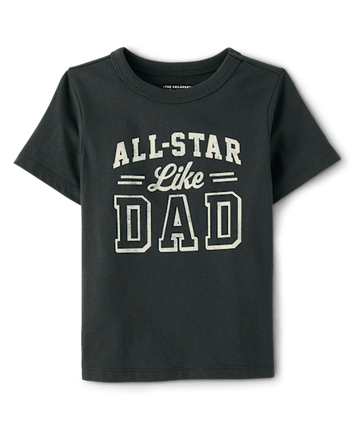 Baby And Toddler Boys All Star Like Dad Graphic Tee