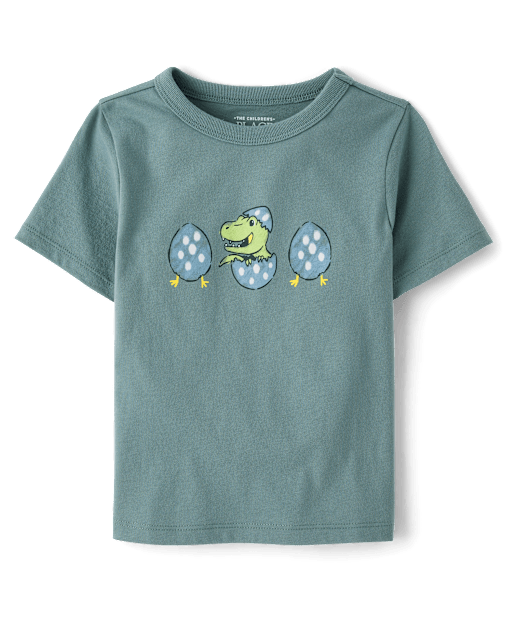 Baby And Toddler Boys Dino Egg Graphic Tee