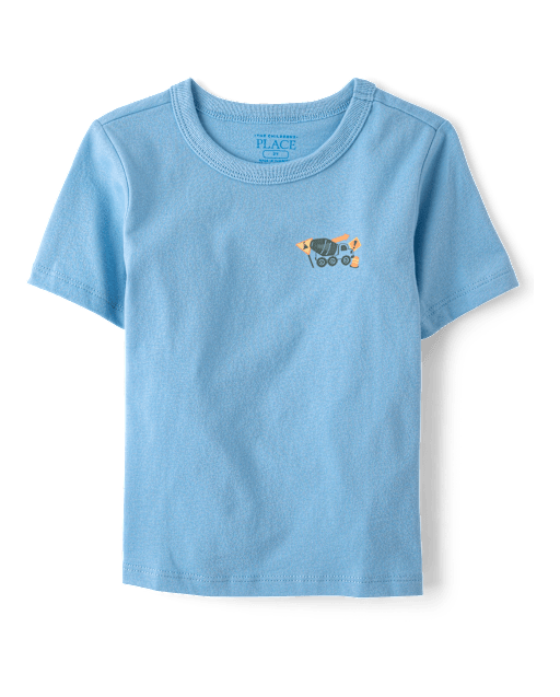 Baby And Toddler Boys Vehicles Front And Back Graphic Tee