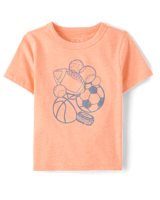 Baby And Toddler Boys Sports Ball Graphic Tee