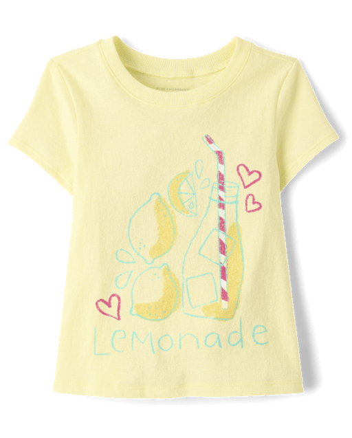 Baby And Toddler Girls Lemonade Graphic Tee