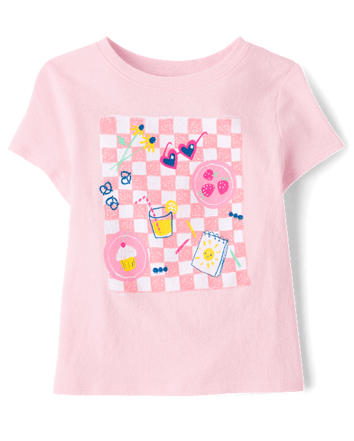 Baby And Toddler Girls Picnic Graphic Tee