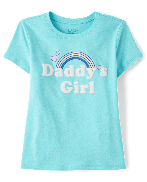 T-shirt graphique « Fille à papa » pour filles