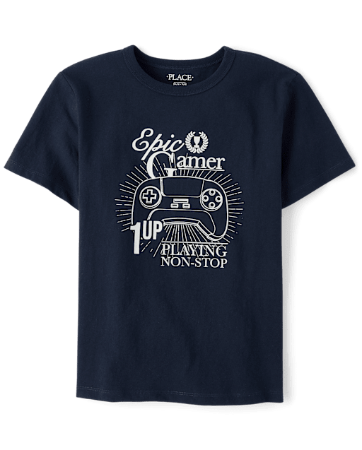 Boys Glow Epic Gamer Graphic Tee