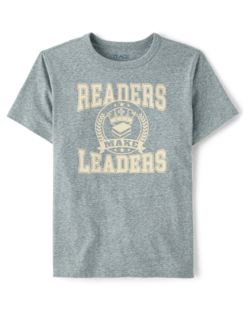 T-shirt graphique Boys Marled Readers Make Leaders