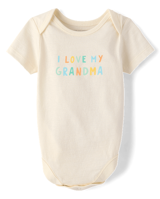 Body graphique « Bébé aime grand-mère »