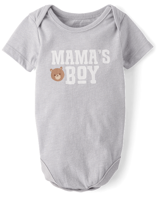 Baby Boys Mama's Boy Graphic Bodysuit