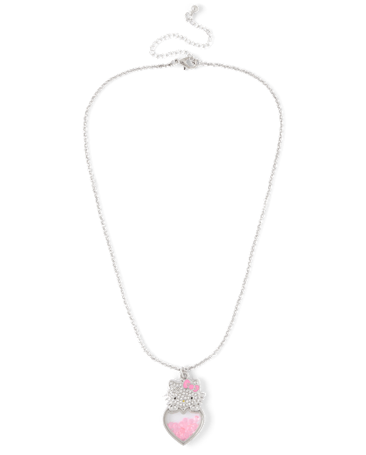Girls Hello KittyÂ® Shakey Pave Necklace