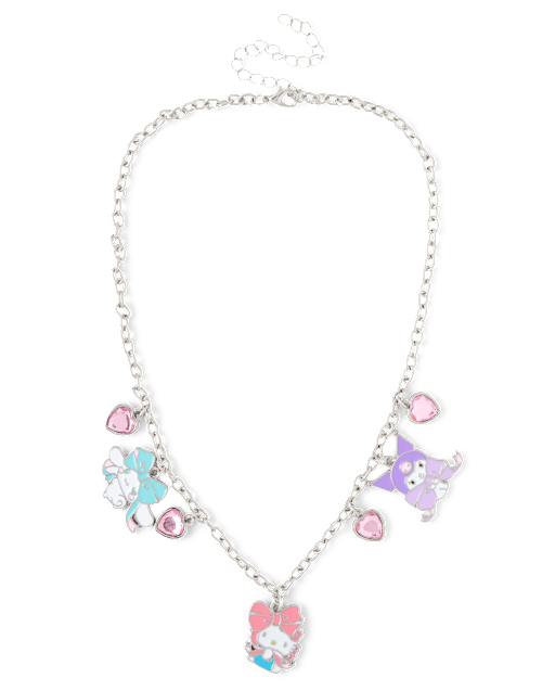 Girls Hello KittyÂ® And Friends Charm Necklace