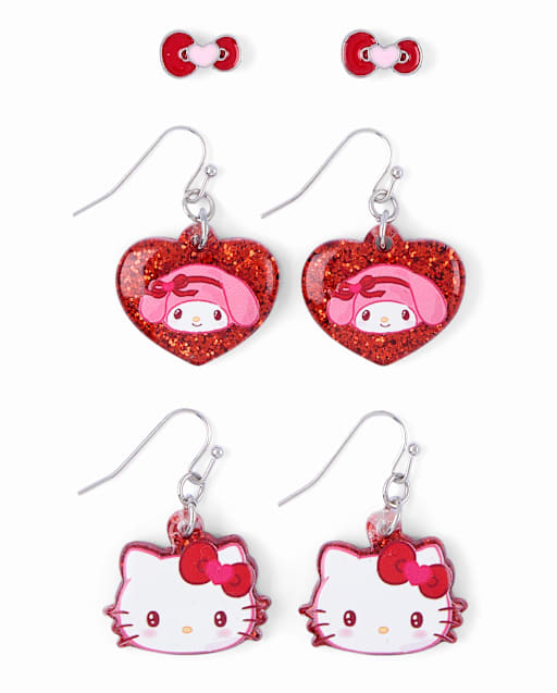 Girls Hello Kitty® Earrings 3-Pack