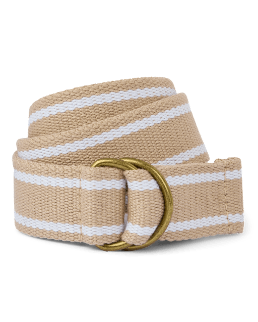 Boys Striped Webbed Belt