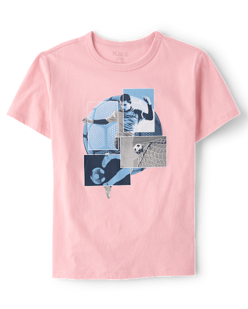 Boys Soccer Player Graphic Tee