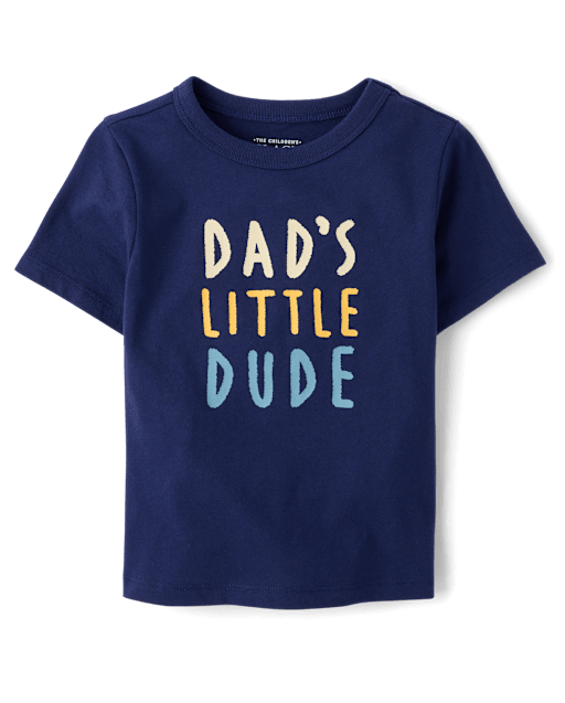 Baby And Toddler Boys Dad's Little Dude Graphic Tee