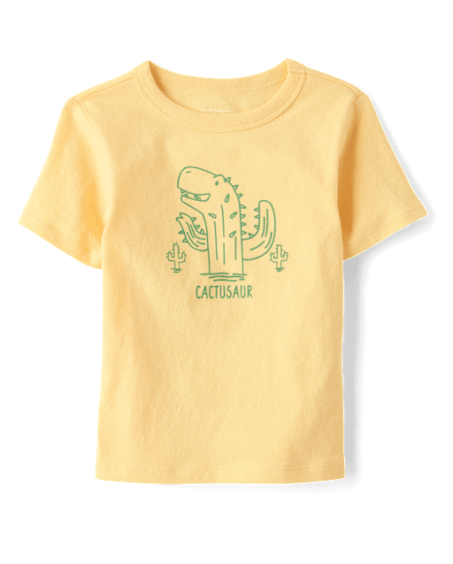 Baby And Toddler Boys Dino Cactus Graphic Tee