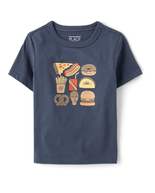 Baby And Toddler Boys Snacks Graphic Tee