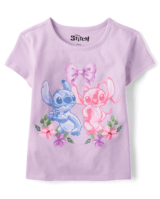 Girls Stitch™ Angel Bow Graphic Tee
