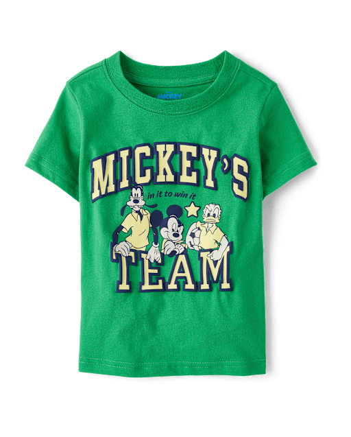 Baby And Toddler Boys Mickey Mouseâ¢ Team Graphic Tee