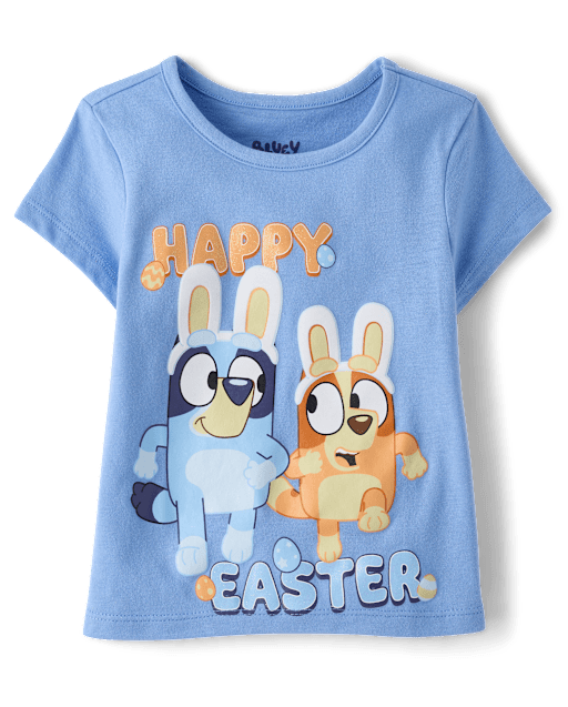 Baby And Toddler Girls  Bluey™ Happy Easter Graphic Tee
