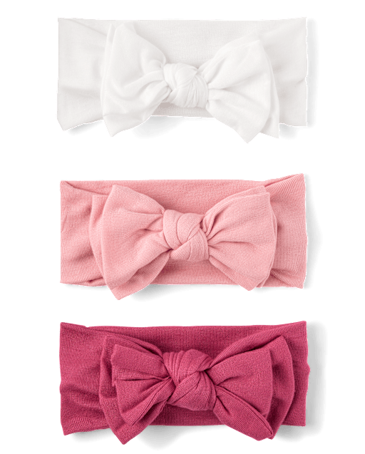 Baby And Toddler Girl Bow Headwrap 3-Pack