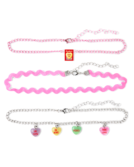 Girls Sweethearts® Choker Necklace 3-Pack