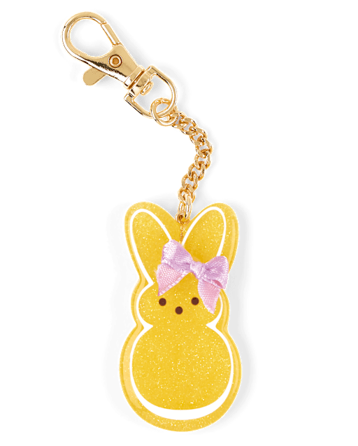 Girls PEEPSÂ® Glitter Bow Keychain