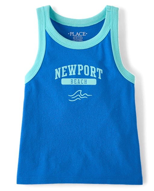 Girls Colorblock Graphic Tank Top