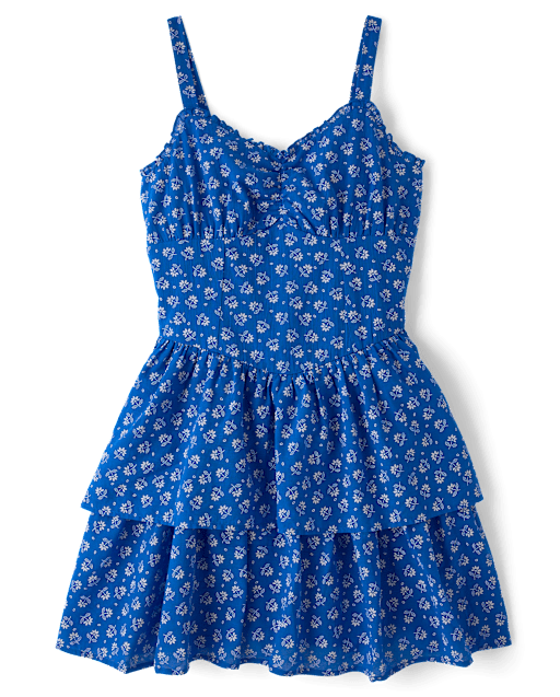Womens Mommy And Me Embroidered Floral V-Waist Dress