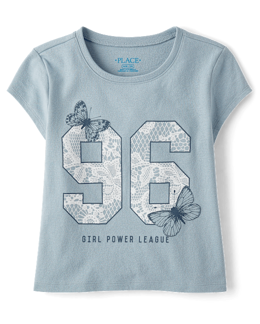 T-shirt bébé graphique Girl Power League pour filles