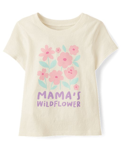 Baby And Toddler Girls Mama's Wildflower Graphic Tee