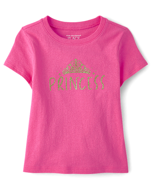 Baby And Toddler Girls Princess Graphic Tee