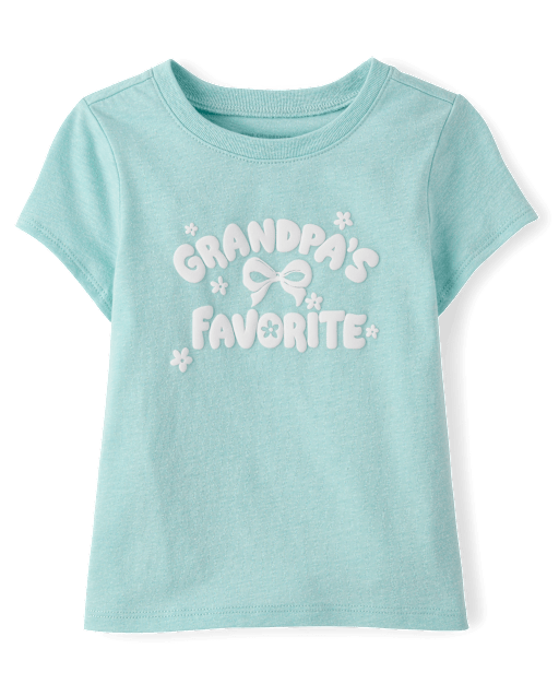 Baby And Toddler Girls Grandpa's Favorite Graphic Tee