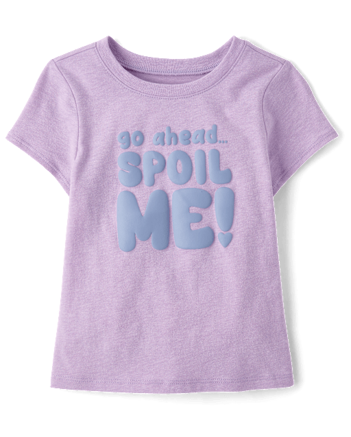 Baby And Toddler Girls Spoil Me Graphic Tee