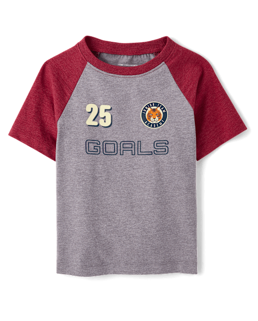 Baby And Toddler Boys Varsity Graphic Ringer Tee