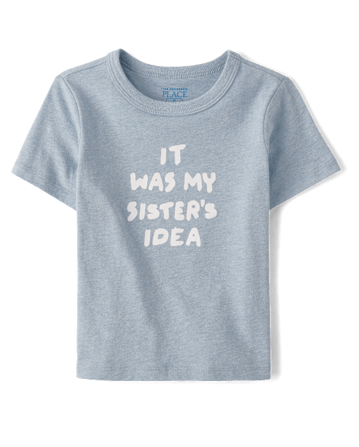 Baby And Toddler Sister's Idea Graphic Tee