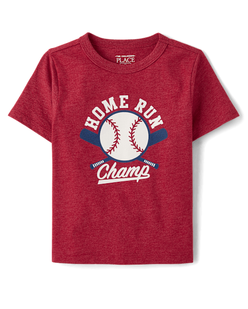 Baby And Toddler Boys Home Run Champ Graphic Tee