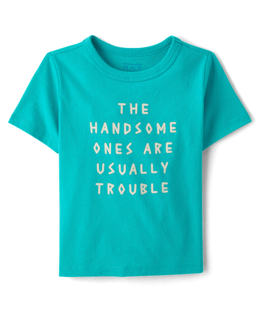 T-shirt graphique pour bébés et petits garçons qui ont souvent des problèmes