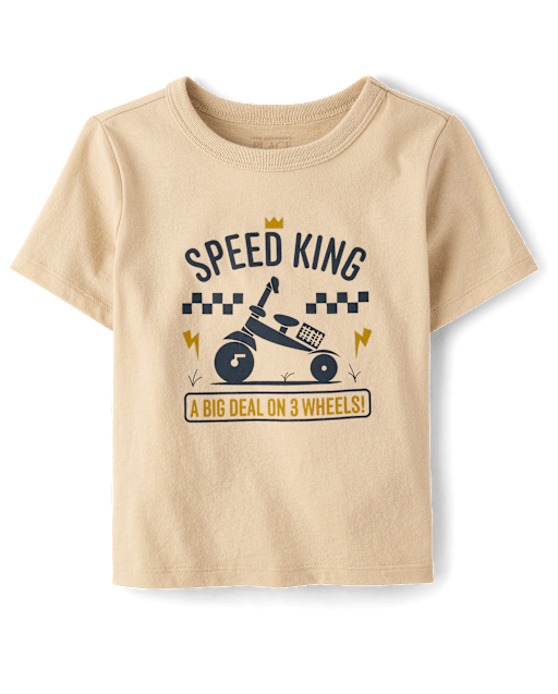 Baby And Toddler Boys Speed King Graphic Tee