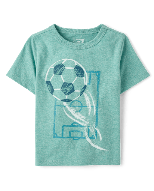 Baby And Toddler Boys Soccer Ball Graphic Tee