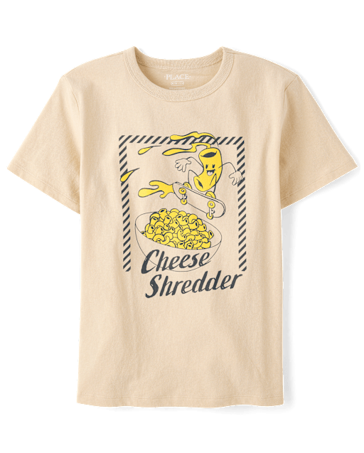 T-shirt graphique pour garçon « Râpe à fromage »