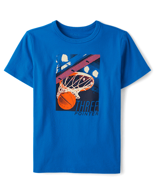 Boys Basketball Net Graphic Tee