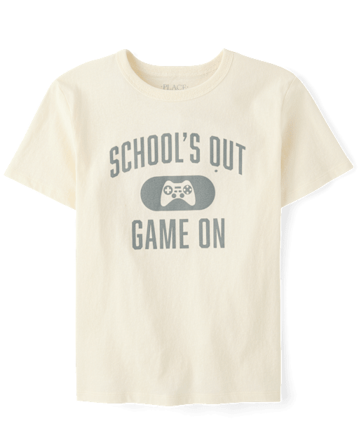 T-shirt graphique « L'école est finie » pour garçons