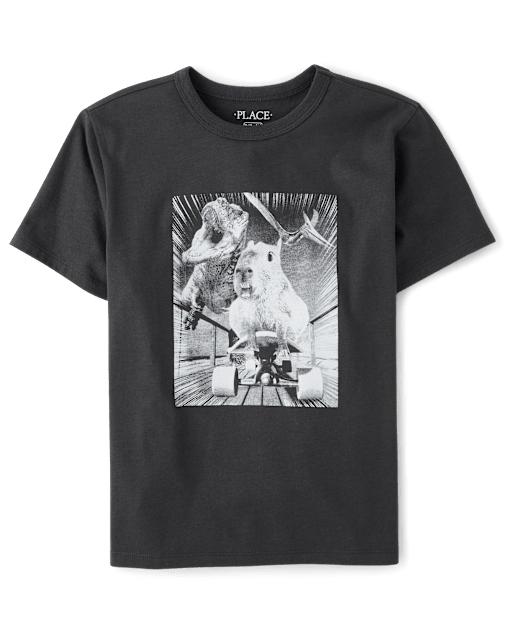 Boys Cappy Dino Graphic Tee
