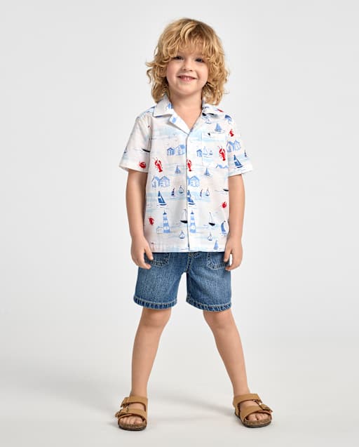 Baby And Toddler Pull On Jean Shorts
