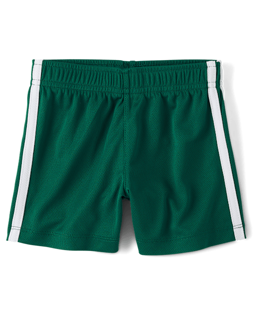 Baby And Toddler Boys Quick Dry Striped Lined Mesh Active Shorts
