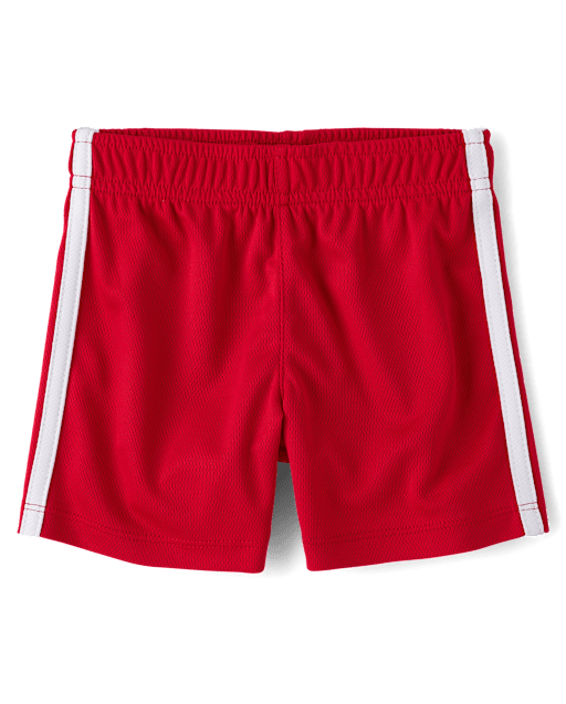 Baby And Toddler Boys Quick Dry Striped Lined Mesh Active Shorts