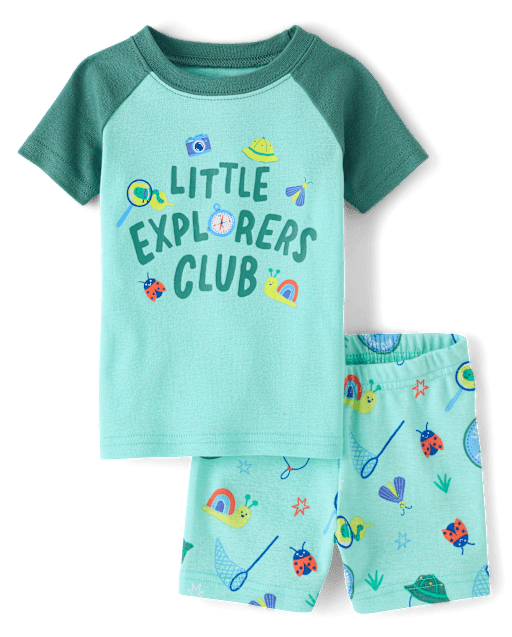 Pyjama en coton ajusté du Club des explorateurs pour bébés et petits garçons