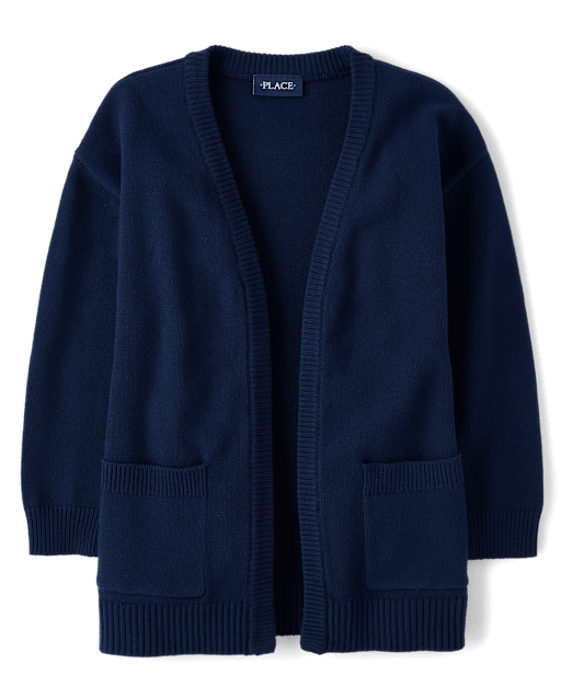 Gilet ouvert pour fille